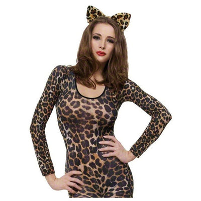 Brown Cheetah Print Bodysuit - O/S