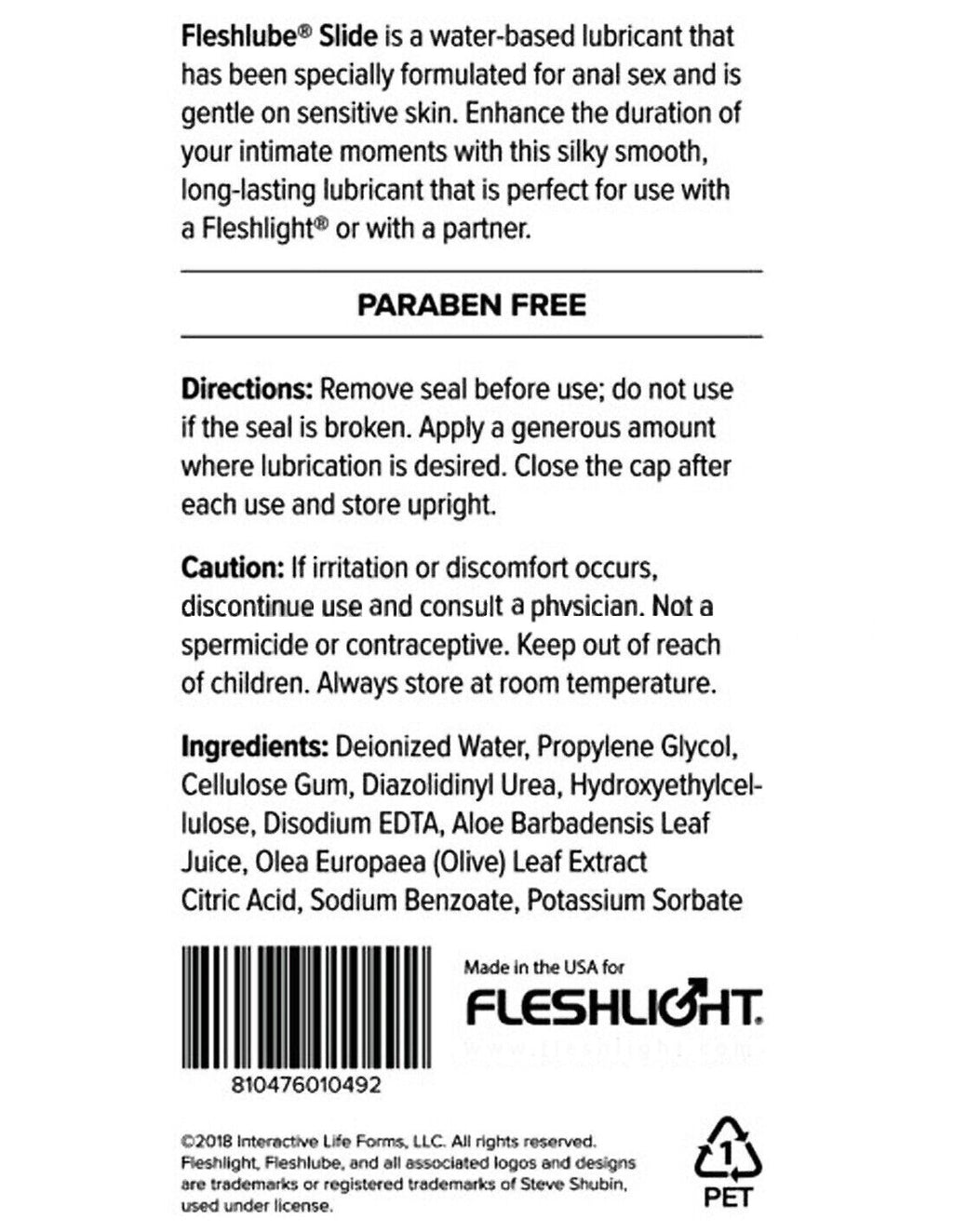 Fleshlight Fleshlube Anal Slide - 100ml