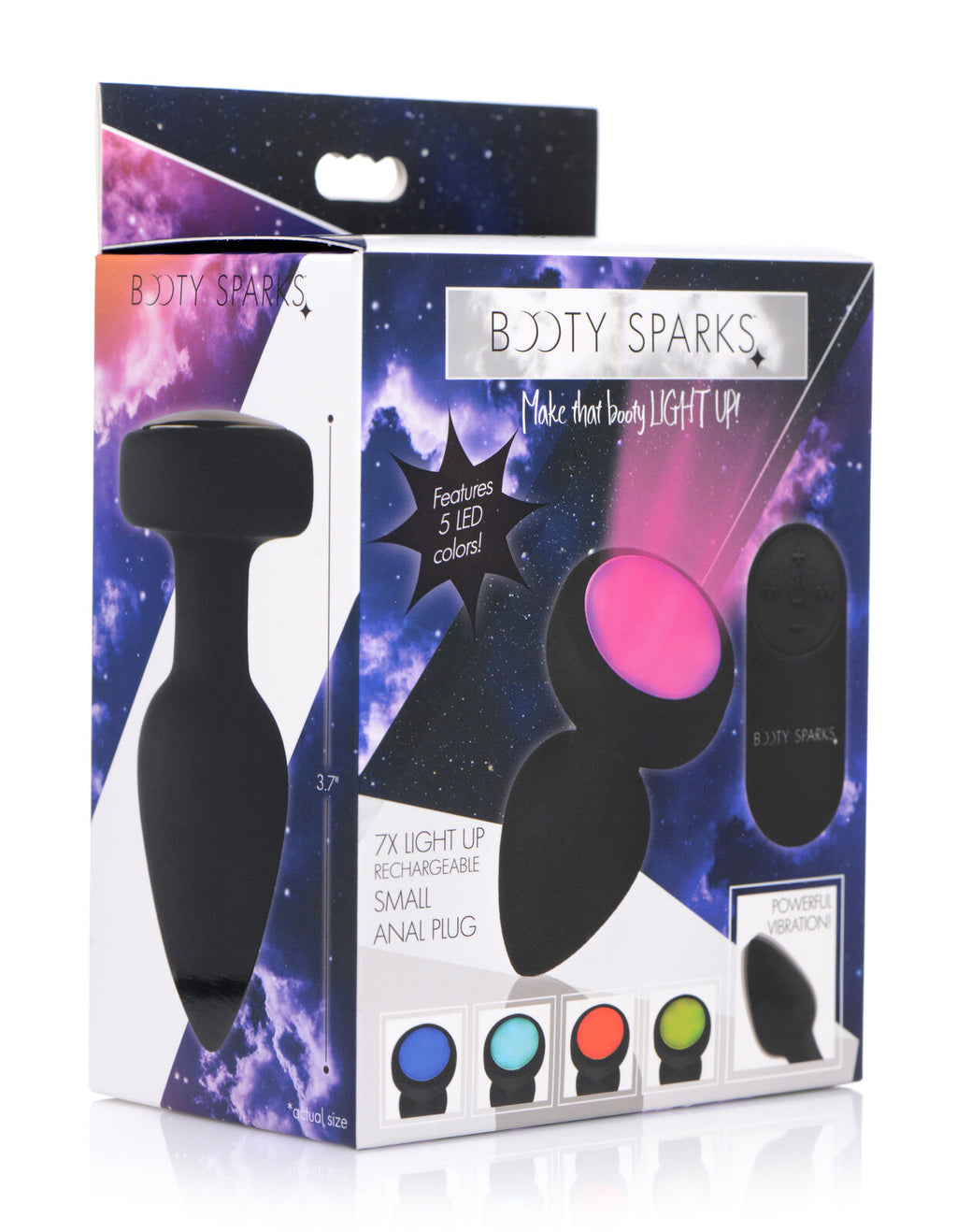 Booty Sparks 7X Light Up Anal Plug - Small