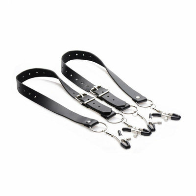 Master Series Spread Labia Spreader Straps - Black