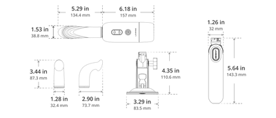 Lovense Spinel Thrusting and Heating Massage Gun Dildo Vibe