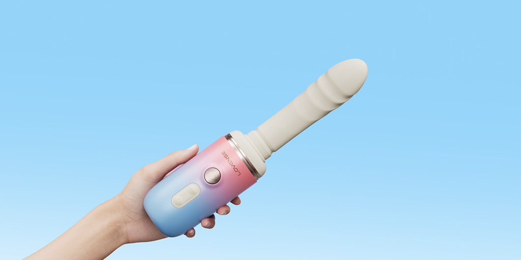 Lovense Spinel Thrusting and Heating Massage Gun Dildo Vibe