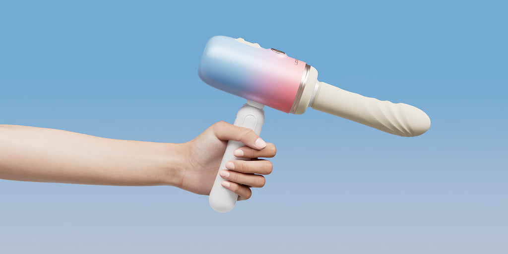 Lovense Spinel Thrusting and Heating Massage Gun Dildo Vibe