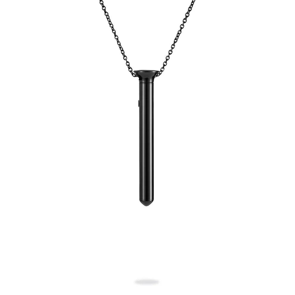 Crave Vesper Mini Vibrator Necklace in Black