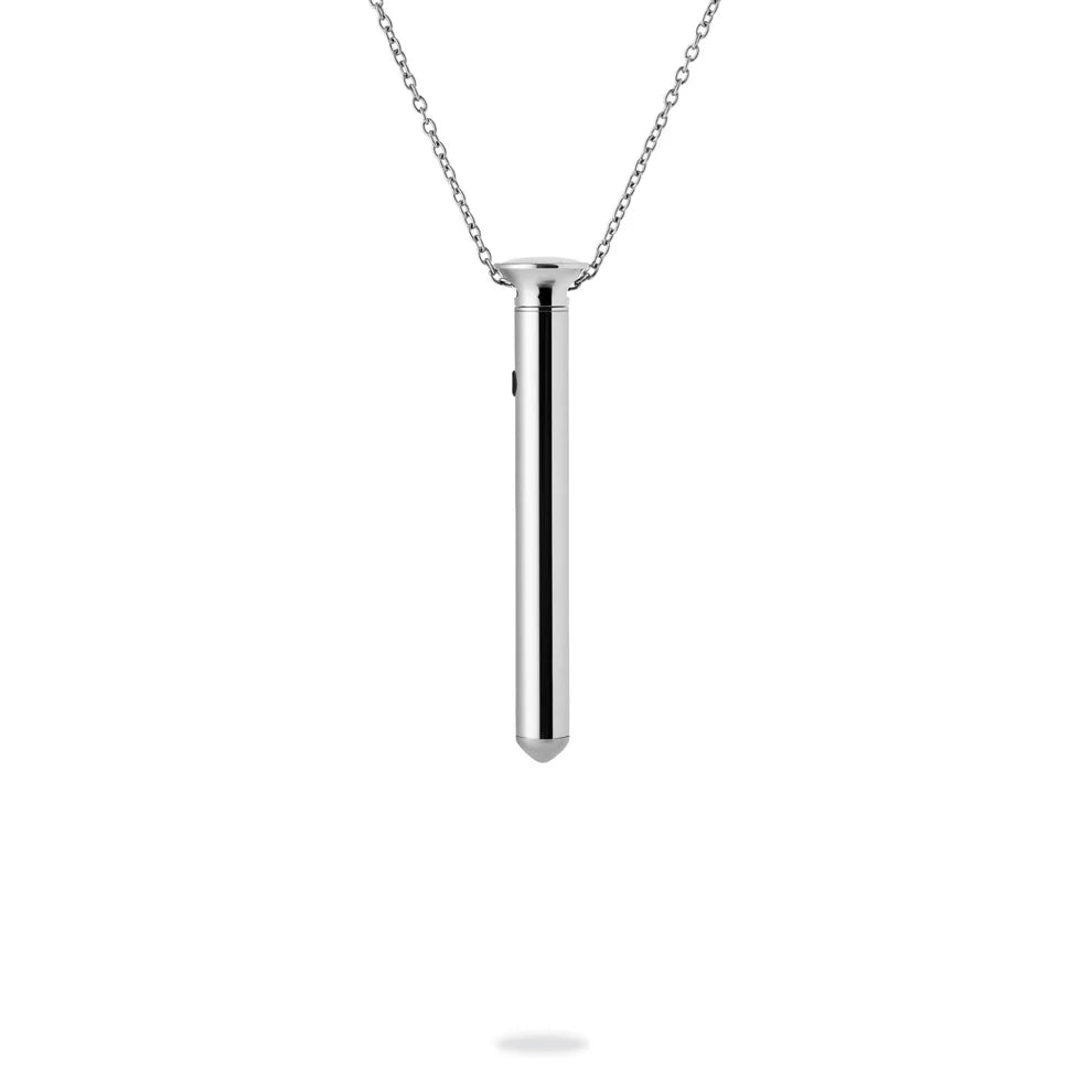 Crave Vesper Mini Vibrator Necklace in Silver