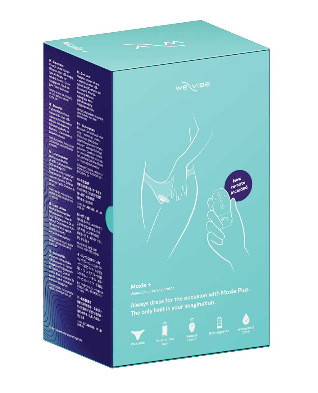 Get We-Vibe's Aqua Moxie+ Panty Vibe at Castle Megastore Get We-Vibe's Aqua Moxie+ Panty Vibe at Castle Megastore
