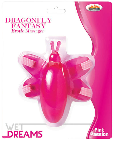 Dragonfly Fantasy Erotic Massager - Magenta