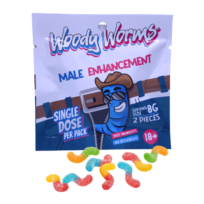 Woody Worms Male Enhancement Gummy - Single Dose Pack