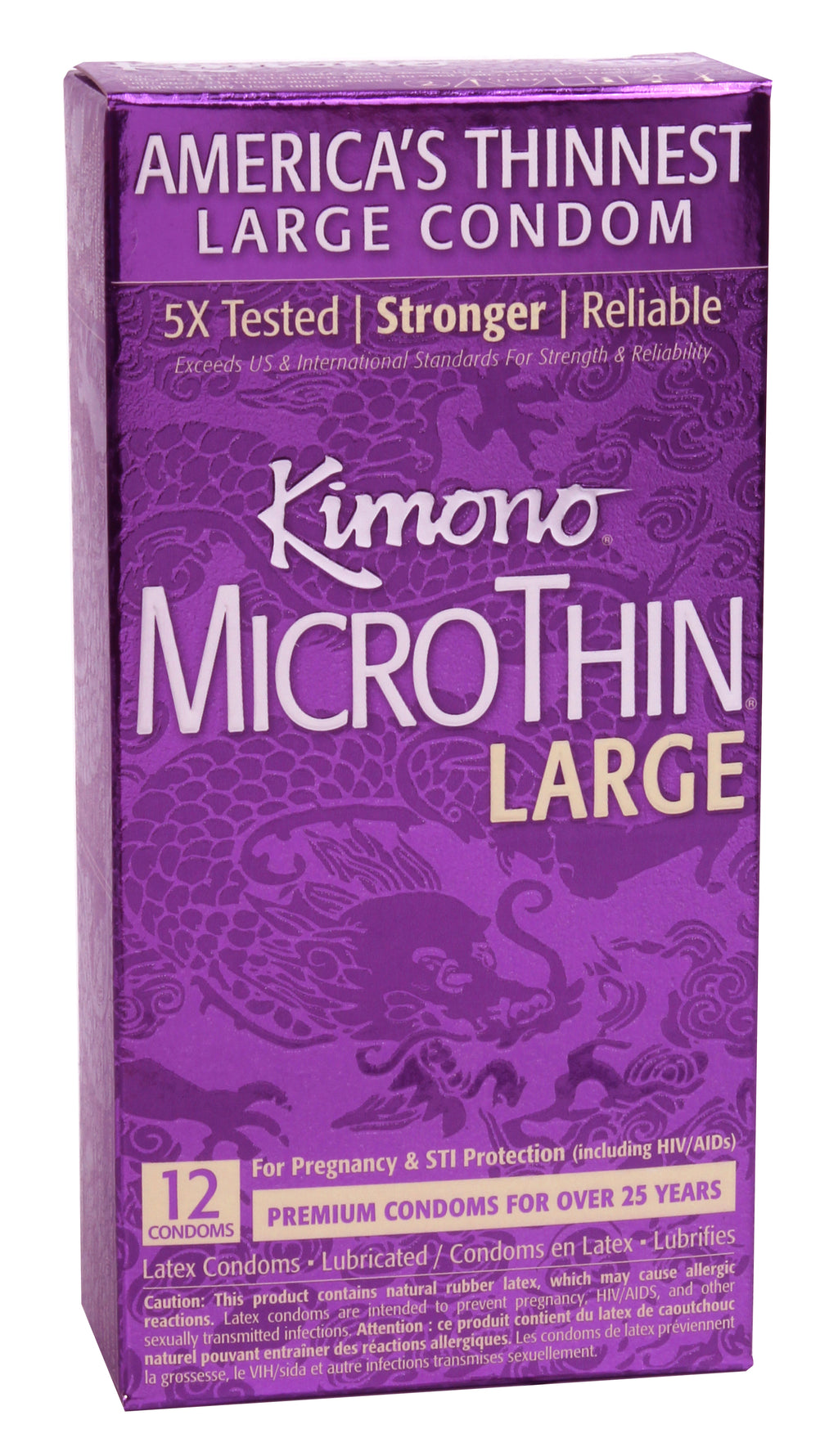 Kimono Large MicroThin Condoms - 12 pk