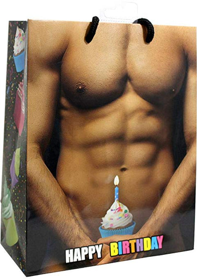 Happy Birthday! Man w/ Cup Cake Gift Bag