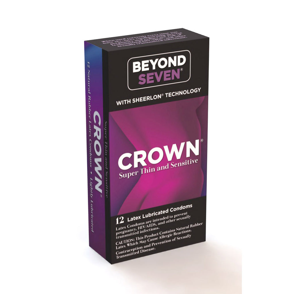 Crown Super Thin & Sensitive Condoms - 12 pk