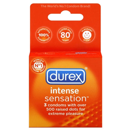 Durex Intense Sensation Condoms - 3PK