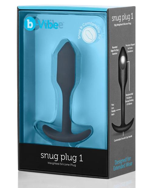 b-Vibe Snug Plug 1 Weighted - Black