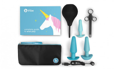 b-Vibe Anal Training & Education Set - Blue