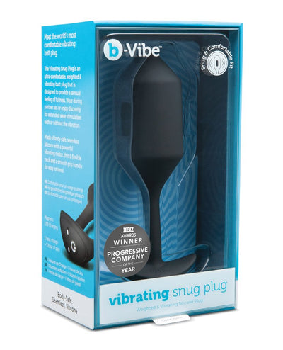 b-Vibe Vibrating Weighted Snug Plug XL - Black