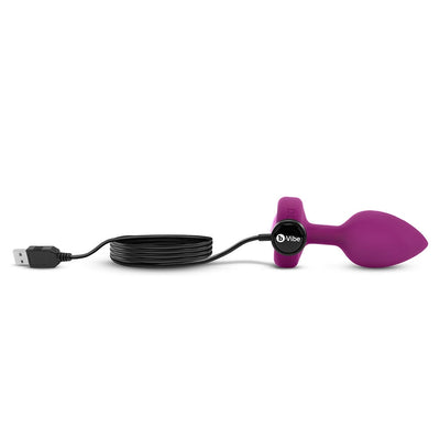 b-Vibe Vibrating Jewel Plug - Fuchsia