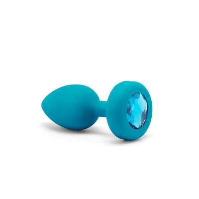 b-Vibe Vibrating Jewel Plug - Teal