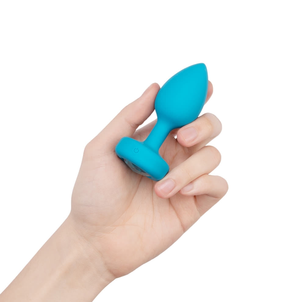 b-Vibe Vibrating Jewel Plug - Teal