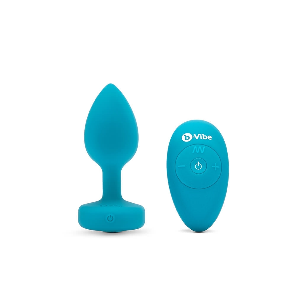 b-Vibe Vibrating Jewel Plug - Teal