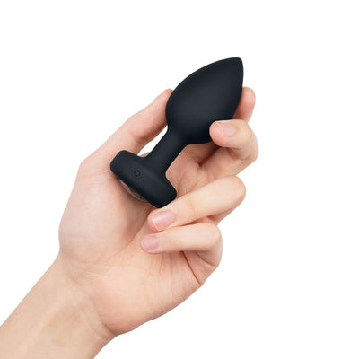 b-Vibe Vibrating Jewel Plug - Black