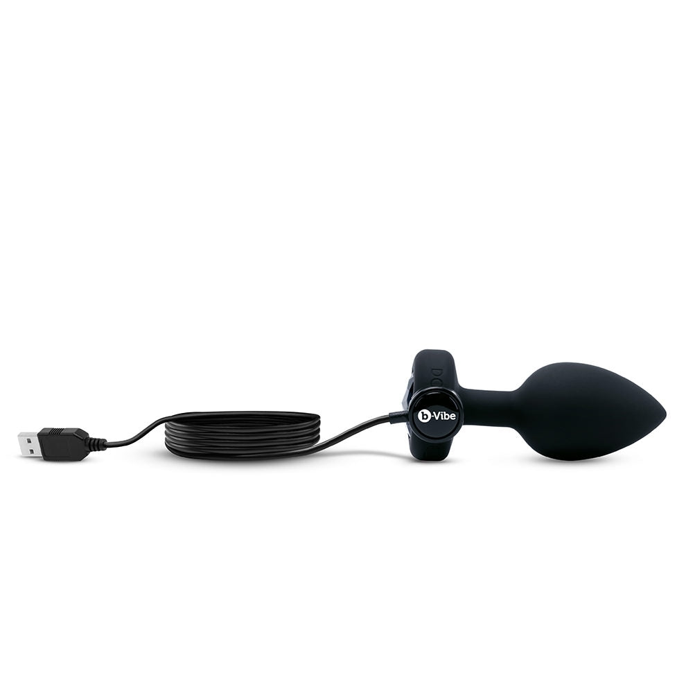 b-Vibe Vibrating Jewel Plug - Black