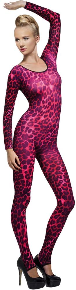 Neon Pink Cheetah Print Bodysuit - O/S