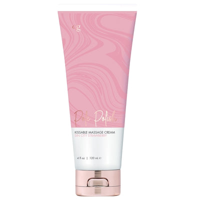 CG Pole Polish Kissable Massage Cream Sin City Strawberry - 4 oz