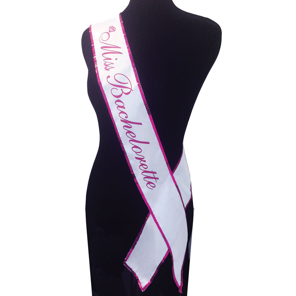 Miss Bachelorette Sequin Party Sash