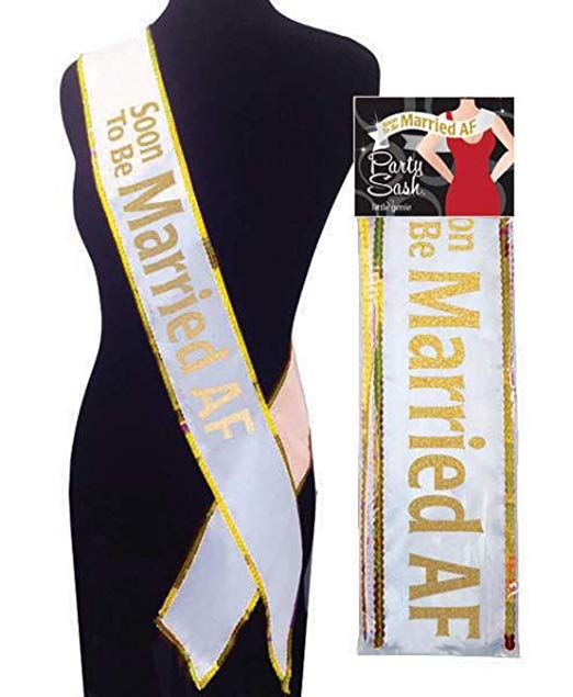 Soon to Be Married AF Sequin Party Sash