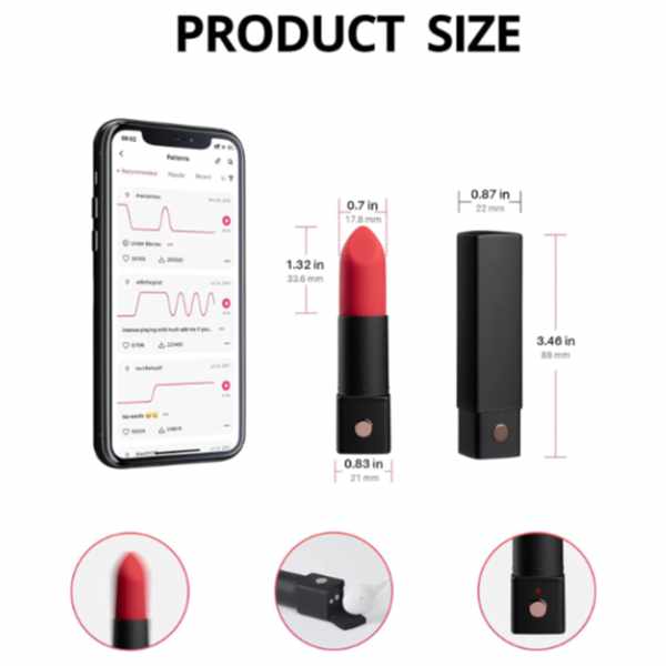 Lovense Exomoon Lipstick Bullet Vibrator