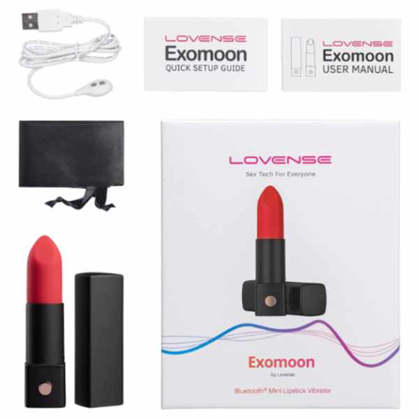 Lovense Exomoon Lipstick Bullet Vibrator