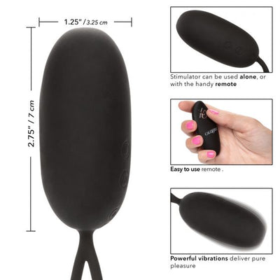 Rechargeable Egg w/ Remote - Black