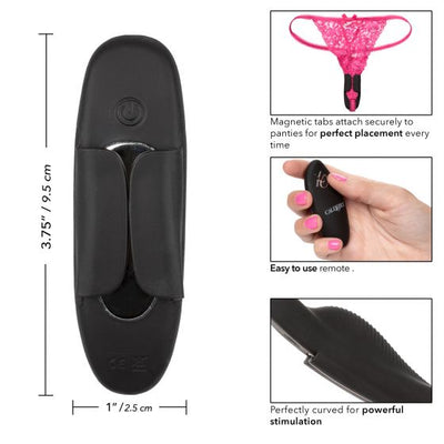 Lock-N-Play Remote Petite Panty Teaser - Black