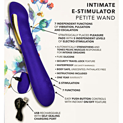 Impulse Intimate E-Stimulator Petite Wand - Brilliant Purple