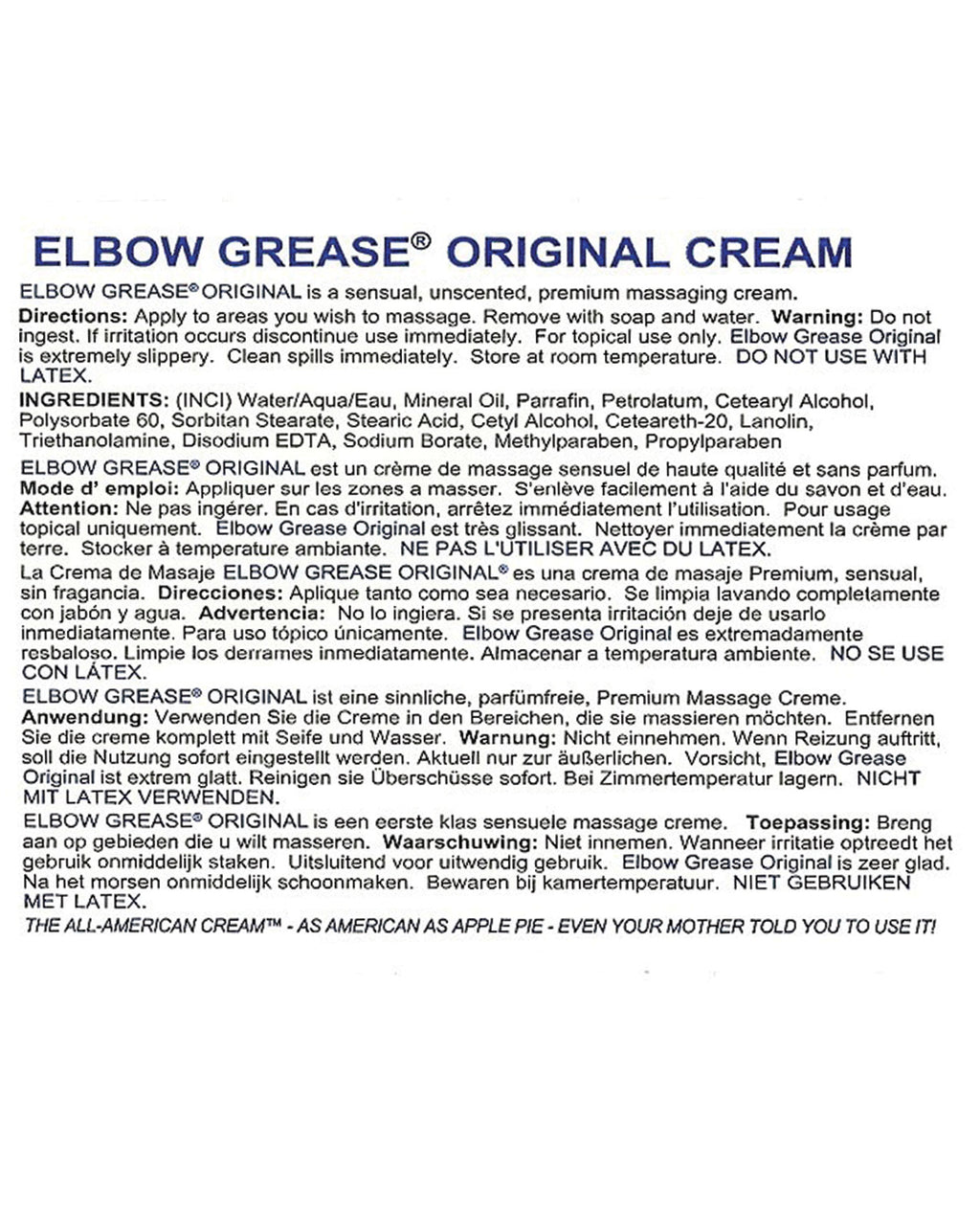 Elbow Grease Original Cream - 9oz
