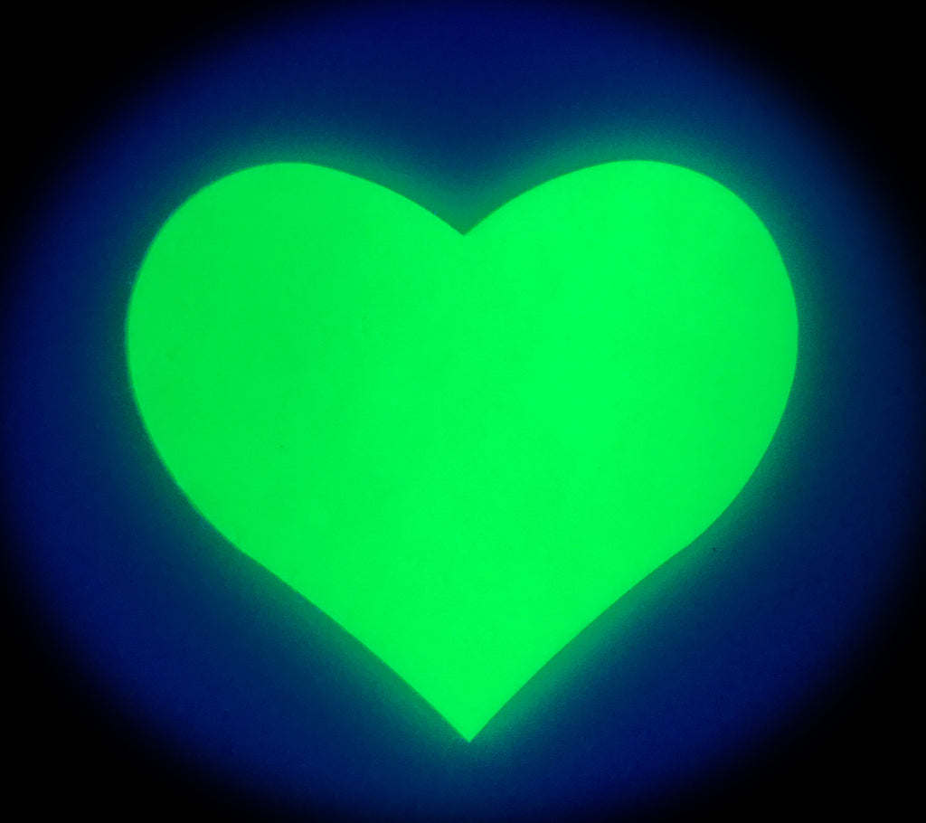 Hearts Pasties - Neon Green/Glow in the Dark