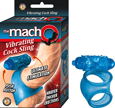 Nasstoys Macho Vibrating Cock Sling - Blue