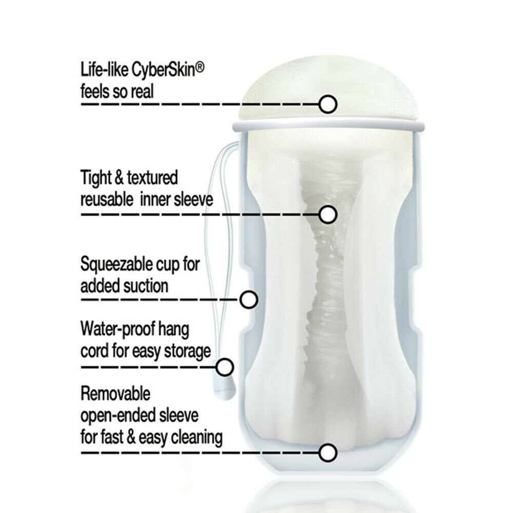 Vulcan Mouth Stroker w/ Cooling Glide - Frost