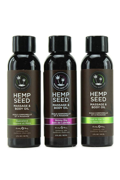 Hemp Seed Massage Oil Gift Set - 2 oz