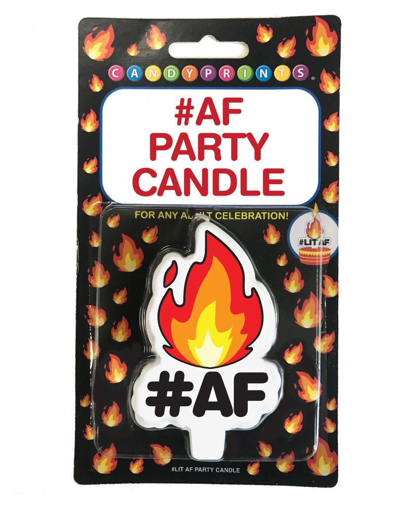 Lit #AF Party Candle