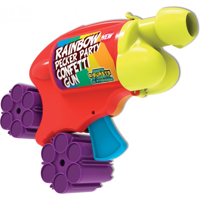 Rainbow Pecker Party Confetti Gun