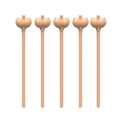 Boobie Straws - Light Skin Tone 6pk