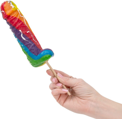 Cum Cock Hard Candy Pop - Rainbow Fruity Flavor