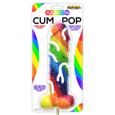 Cum Cock Hard Candy Pop - Rainbow Fruity Flavor