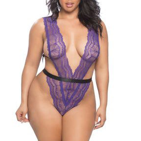 Purple Lace Teddy