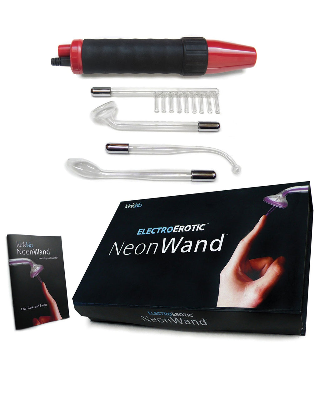 Kinklab ElectroErotic Neon Wand Kit - Red Handle