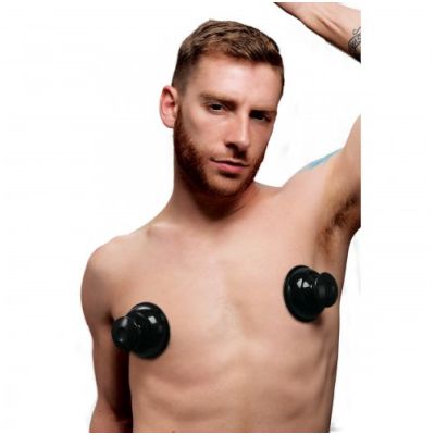 Master Series XL Plungers Extreme Suction Nipple Suckers - Black