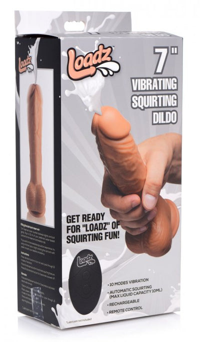 Loadz 8 Inch Squirting Dildo w/Remote