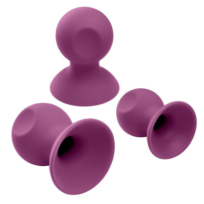 Cloud 9 Health and Wellness Nipple and Clitoral Massager Suction Set – Purple