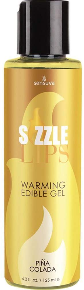 Sizzle Lips Warming Edible Gel - Pina Colada 4.2oz